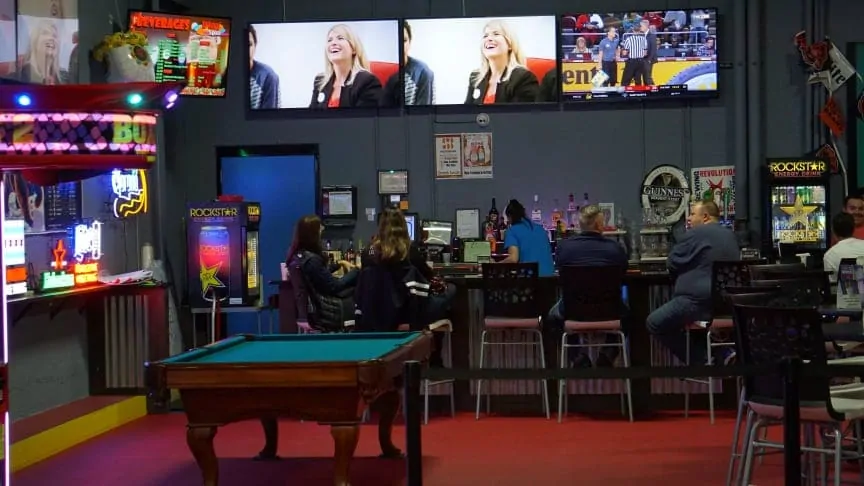 sport bar entertainment center