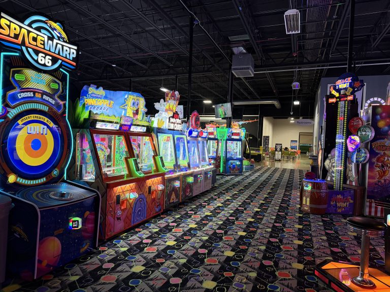 Arcade redemption games at Play and Spin in Niles
